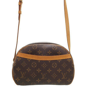 Louis Vuitton Monogram Leather Blois Shoulder Bag Brown